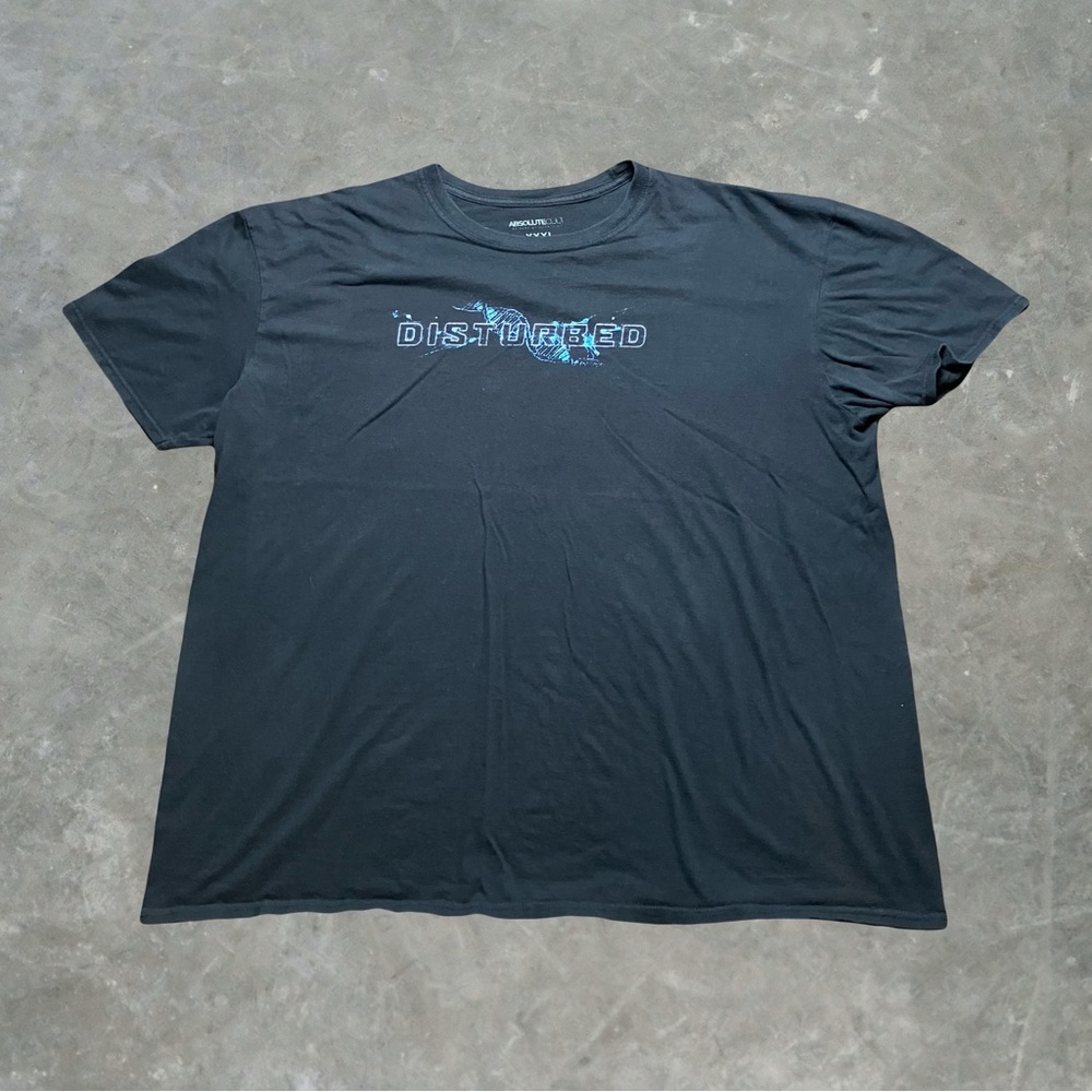☀️ Disturbed Heavy Metal Hard Rock Band Graphic Tee Mens Size 3XL Black